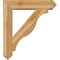 Ekena Millwork Funston Arts and Crafts Rough Sawn Bracket w/ Offset Brace, Western Red Cedar, 8"W x 36"D x 40"H BKT0806X36X40FST03RWR - alternate 4